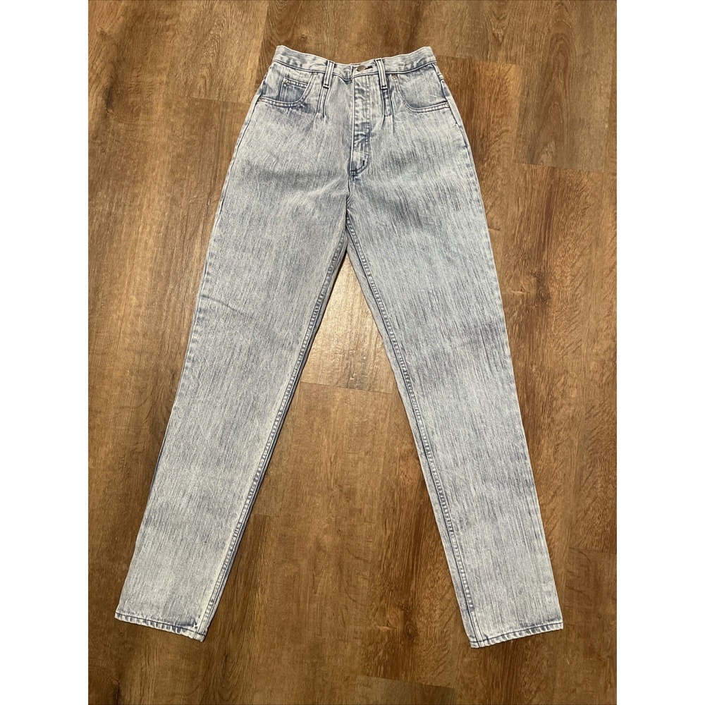 Vintage Cowgirl Panhandle Slim Jeans Womens Size 11/12 Light Denim Made in USA - Picture 2 of 9